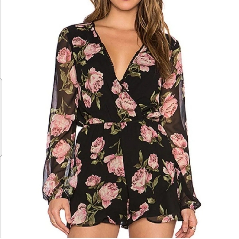 COPY - J for Justify Long Sleeve Floral Romper
